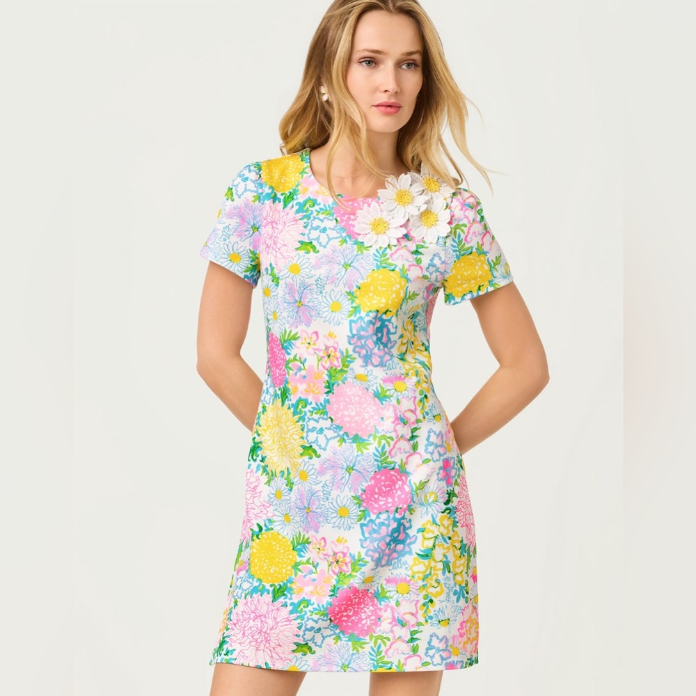 NWT Lily Pulitzer Melodie Skirted Romper - Multi Lilly Garden